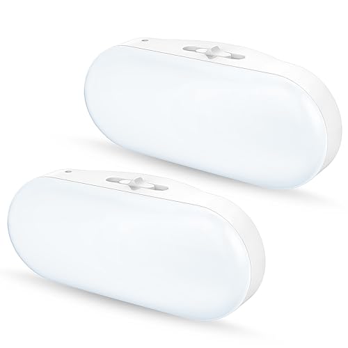 RGB color-changing plug-in night light for kids' rooms, 2-pack