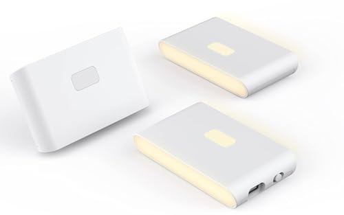 Rechargeable night light with dusk-to-dawn and motion sensors, 3-pack
