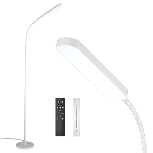 1000-lumen LED floor lamp with remote and touch dimming control
