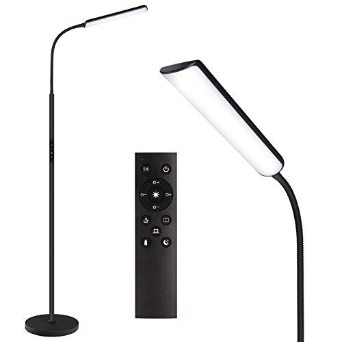 15W LED floor lamp with 1-hour timer and stepless dimming