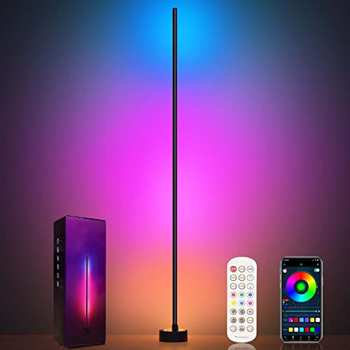 Smart RGB Corner Floor Lamp with App Control, 16 Million Colors & Music Sync