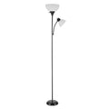 72-inch slim torchiere floor lamp with adjustable reading light, easy assembly