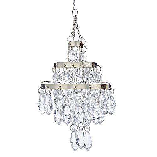 Miniature chandelier-style hanging ornament for holiday tree decor