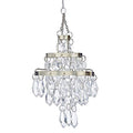 Miniature chandelier-style hanging ornament for holiday tree decor