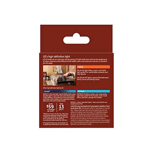 2-Pack A15 LED Bulbs Dimmable – 40W Equivalent, Soft White, Medium Base for Ceiling Fans & Fixtures