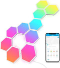 RGBIC hexagon smart LED wall panels for gaming room decor, 10-pack