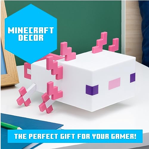Gaming-themed axolotl night light with five color modes