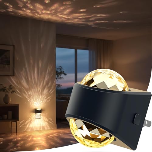 Dimmable LED projector night light with dusk to dawn sensor
