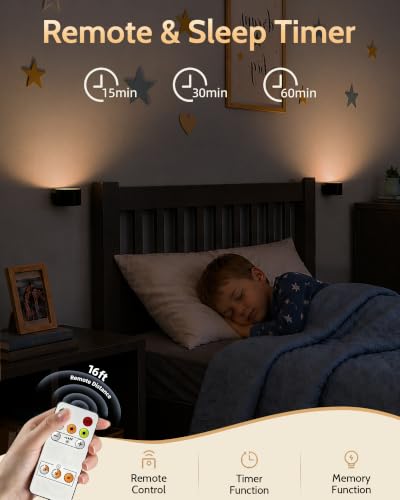 Cordless rechargeable wall sconces, set of 3, home decor lighting