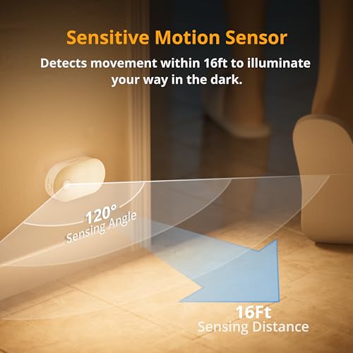 Motion-sensor rechargeable night light for closets and stairs