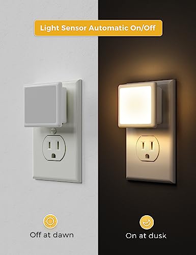 Plug-in night light 6-pack with dusk-to-dawn sensor