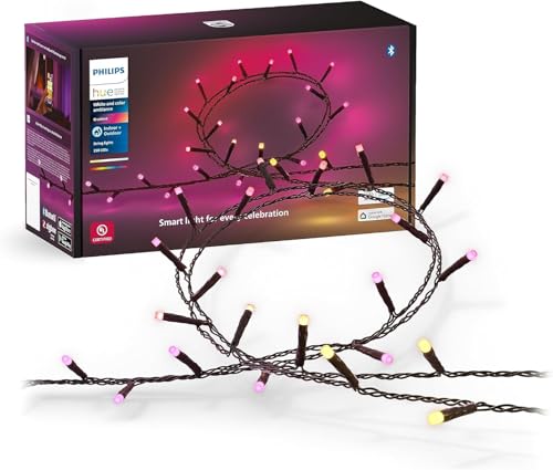 65-ft smart color-changing string light, 250 weatherproof LEDs