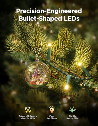 Sparkle RGBWIC string light, 66 ft, 250 LED, app-controlled