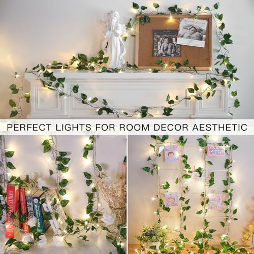 Pothos vine string light, 33 ft, 100 LEDs with remote control