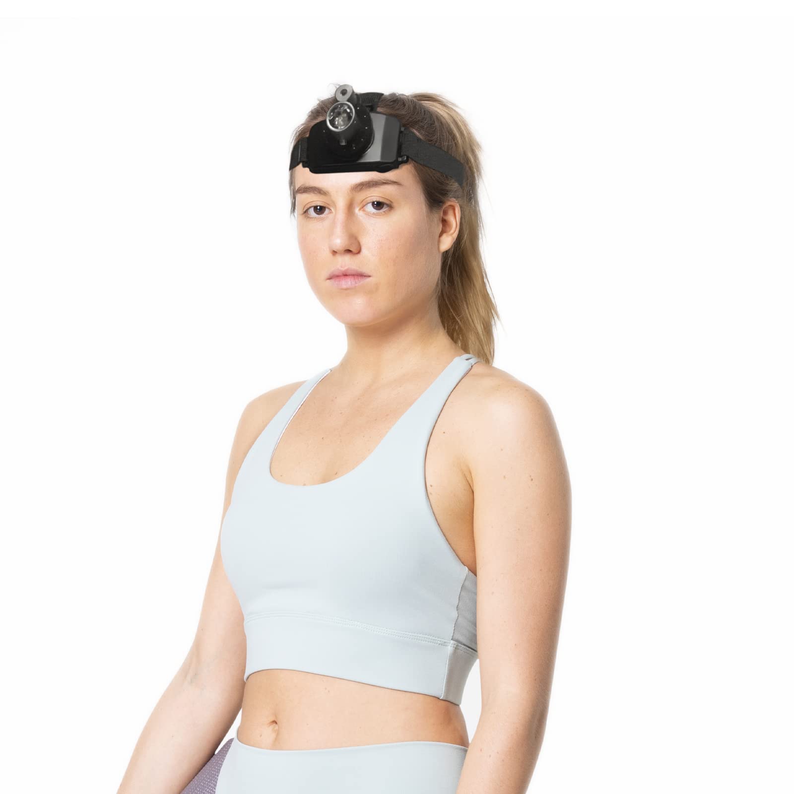 DEFINEST LED Laser Headlamp Rechargeable – Dual Head & Waist Straps, Adjustable Beam, Visual Feedback for Physical Therapy