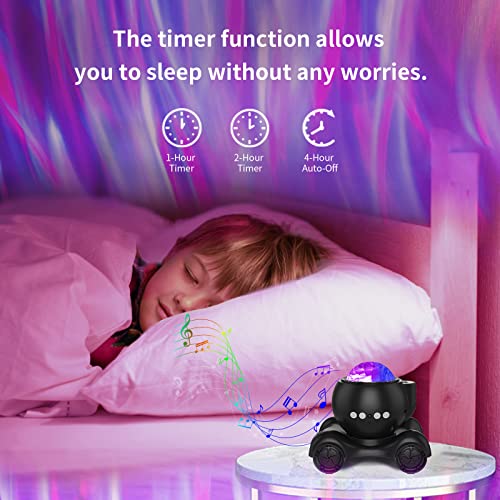 Northern lights aurora projector night light with Bluetooth speaker