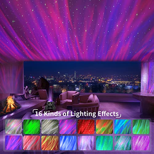 Northern lights aurora projector night light with Bluetooth speaker