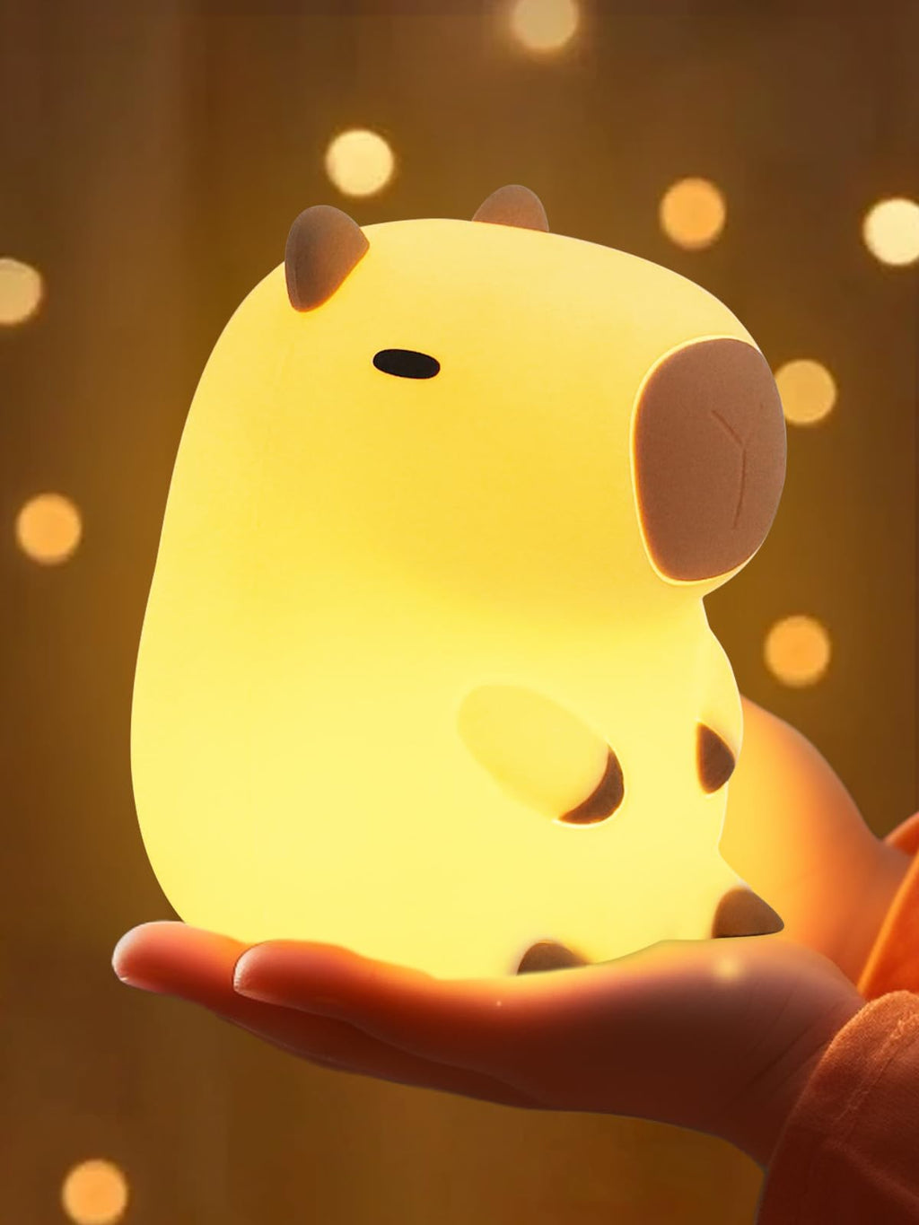 Capybara silicone night light for nursery and bedroom decor