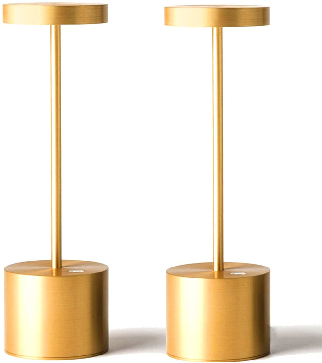 2-pack rechargeable cordless table lamps for patio dining
