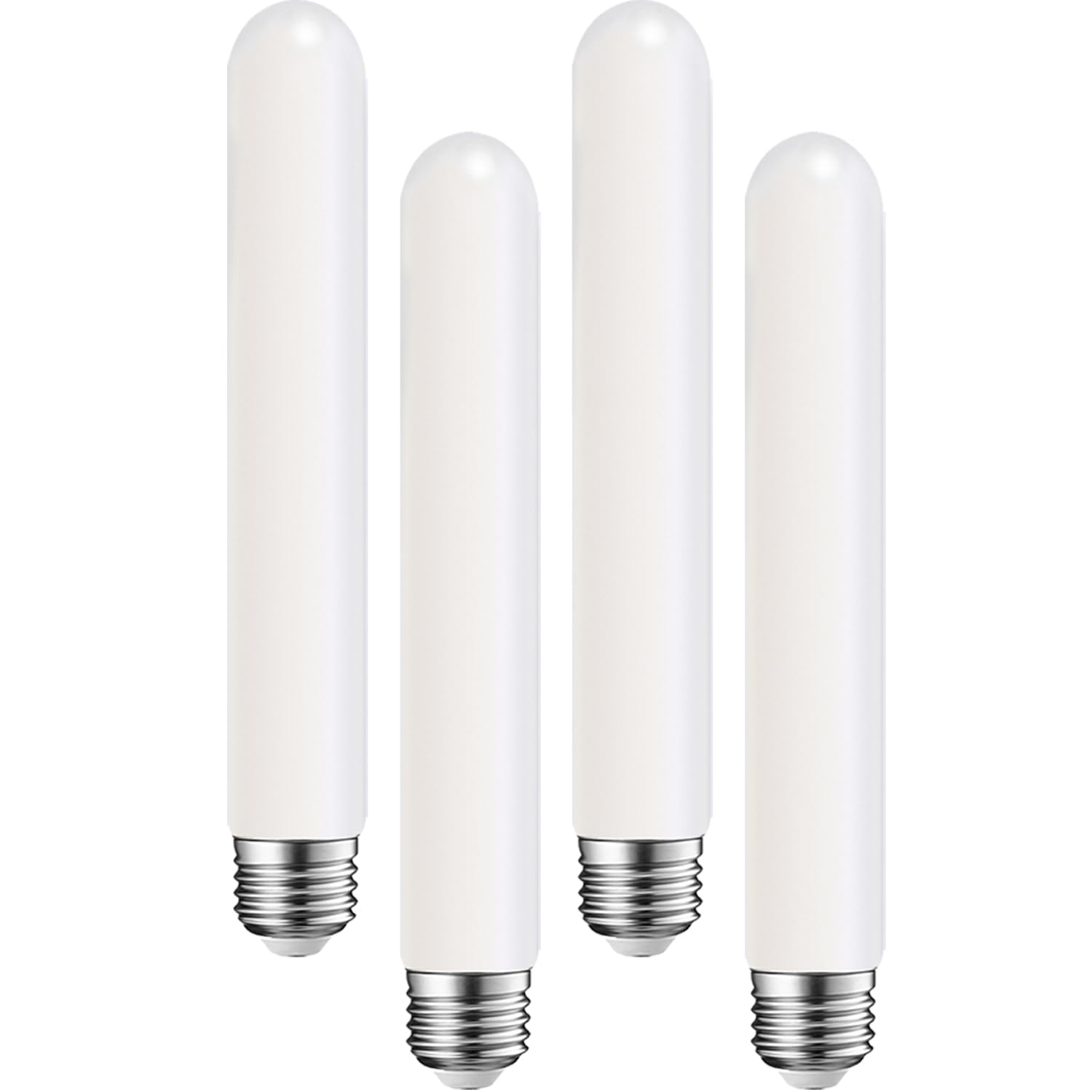 4-Pack T10 LED Bulbs E26 Base – 4W (40W Equiv.), 400LM, 2700K Warm White, Dimmable for Cabinet Display & Wall Sconces