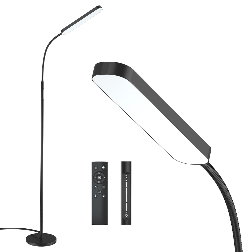 LED floor lamp with stepless dimming and 3000K-6000K color temperature