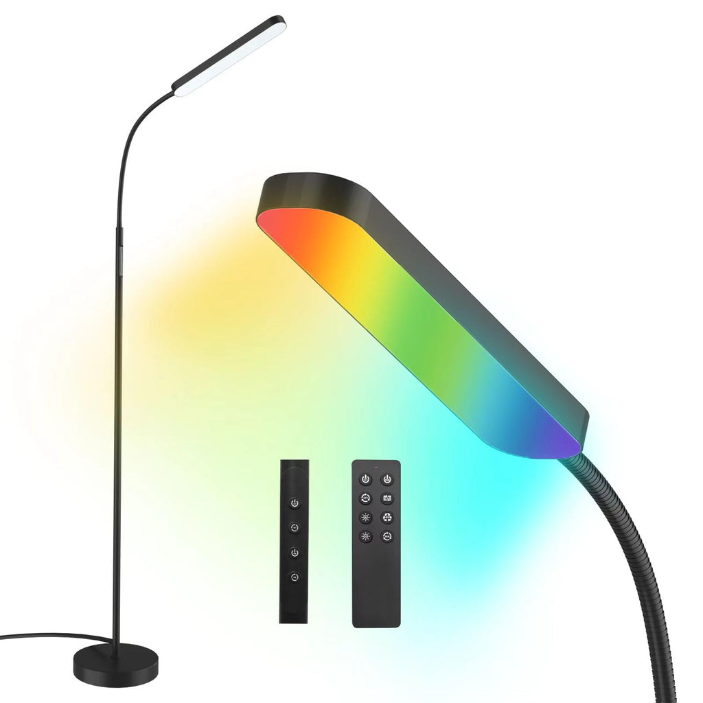 RGB color-changing floor lamp with smart remote control