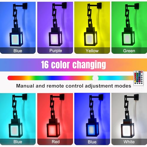 Retro pixel-style LED night light with 16 colors and remote control