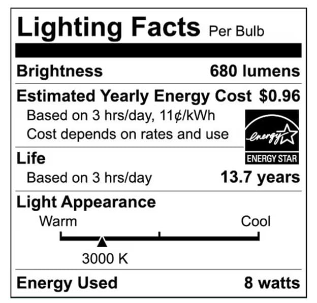 6-Pack BR30 LED Bulbs Dimmable – 8W (65W Equivalent), 680LM, 3000K Bright White for Recessed & Track Lighting