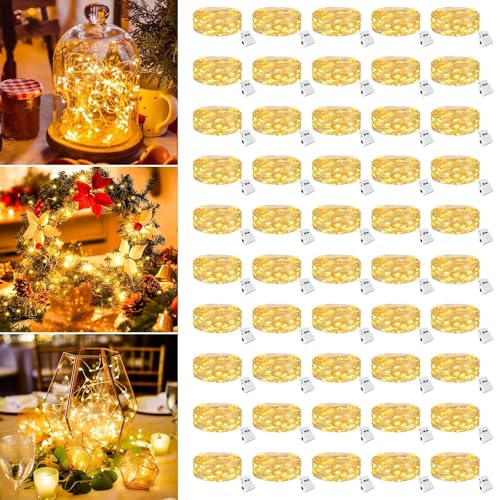 50-pack battery operated string light for jars and crafts