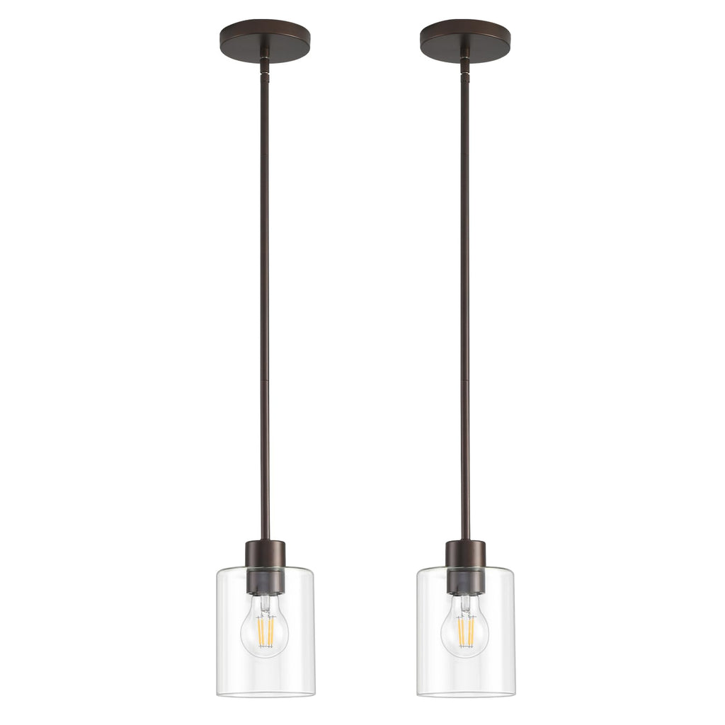 Oil-rubbed bronze pendant lights, set of 2, kitchen decor fixture