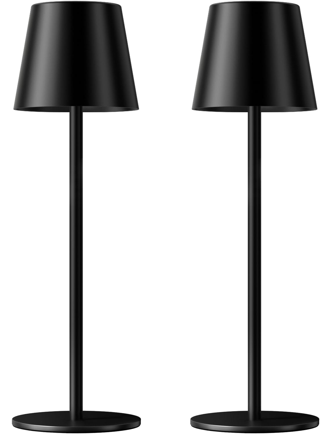 Cordless rechargeable table lamp, 5000mAh battery, 3-color dimming