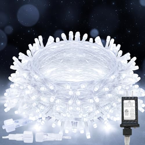 100-LED outdoor string light with timer, 33ft, 12 modes