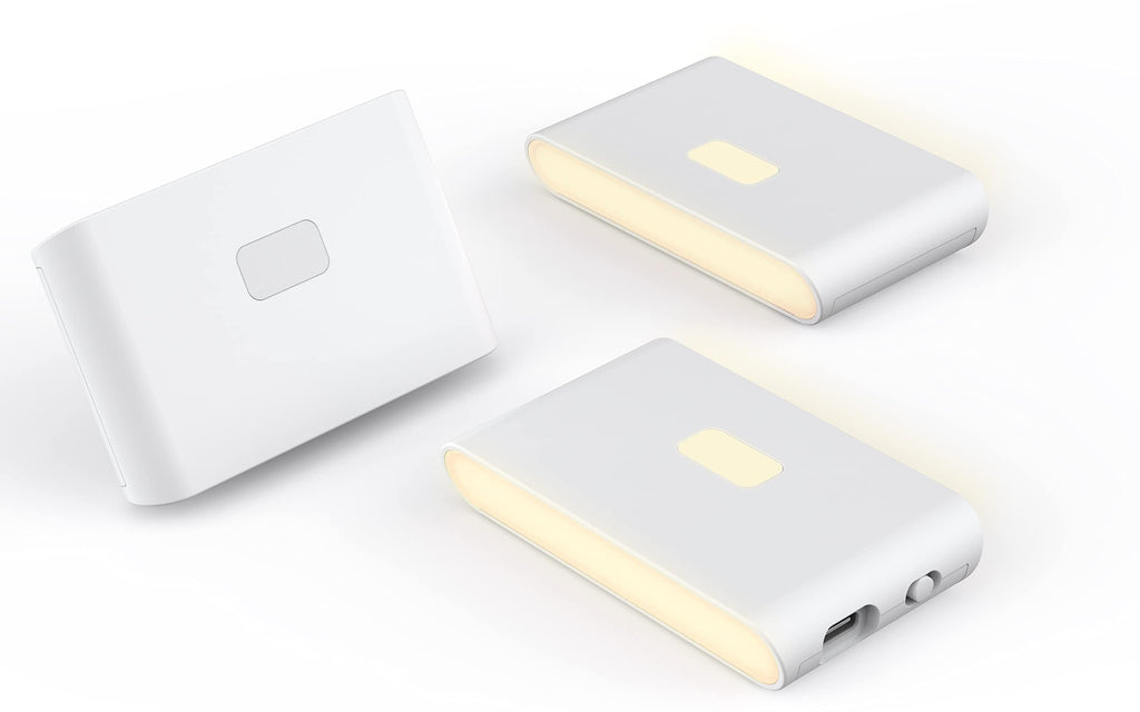 Rechargeable night light with dusk-to-dawn and motion sensors, 3-pack