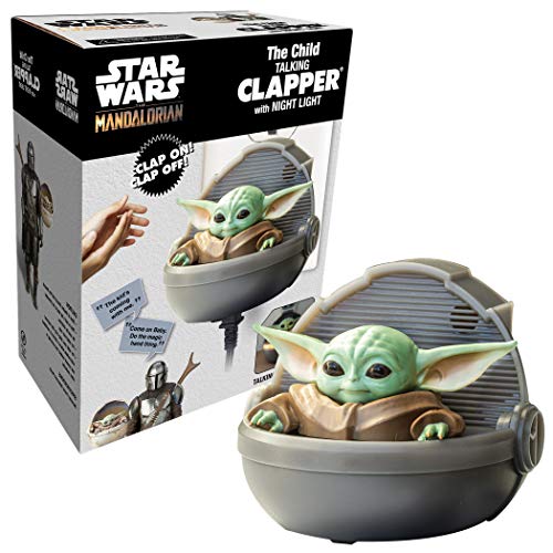 Sound-activated talking novelty night light with clap on/off switch