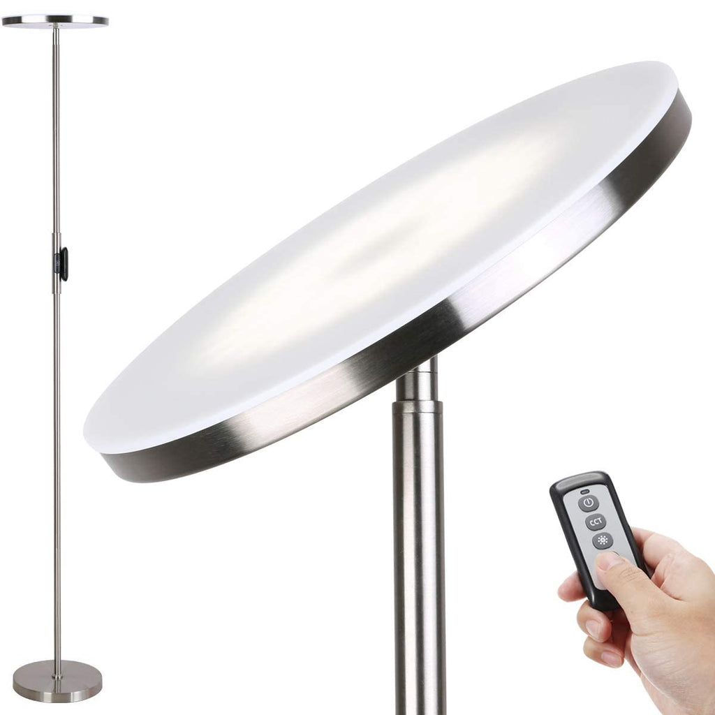 Torchiere floor lamp with 2400LM super-bright adjustable LED