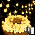 Connectable globe string light, 33ft warm white with remote and 8 lighting modes