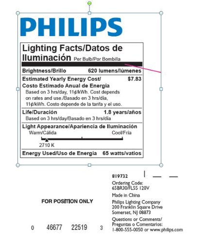 12-Pack BR30 Flood Light Bulbs Incandescent – 65W Soft White, Philips 248765, Dimmable for Recessed Indoor Lighting