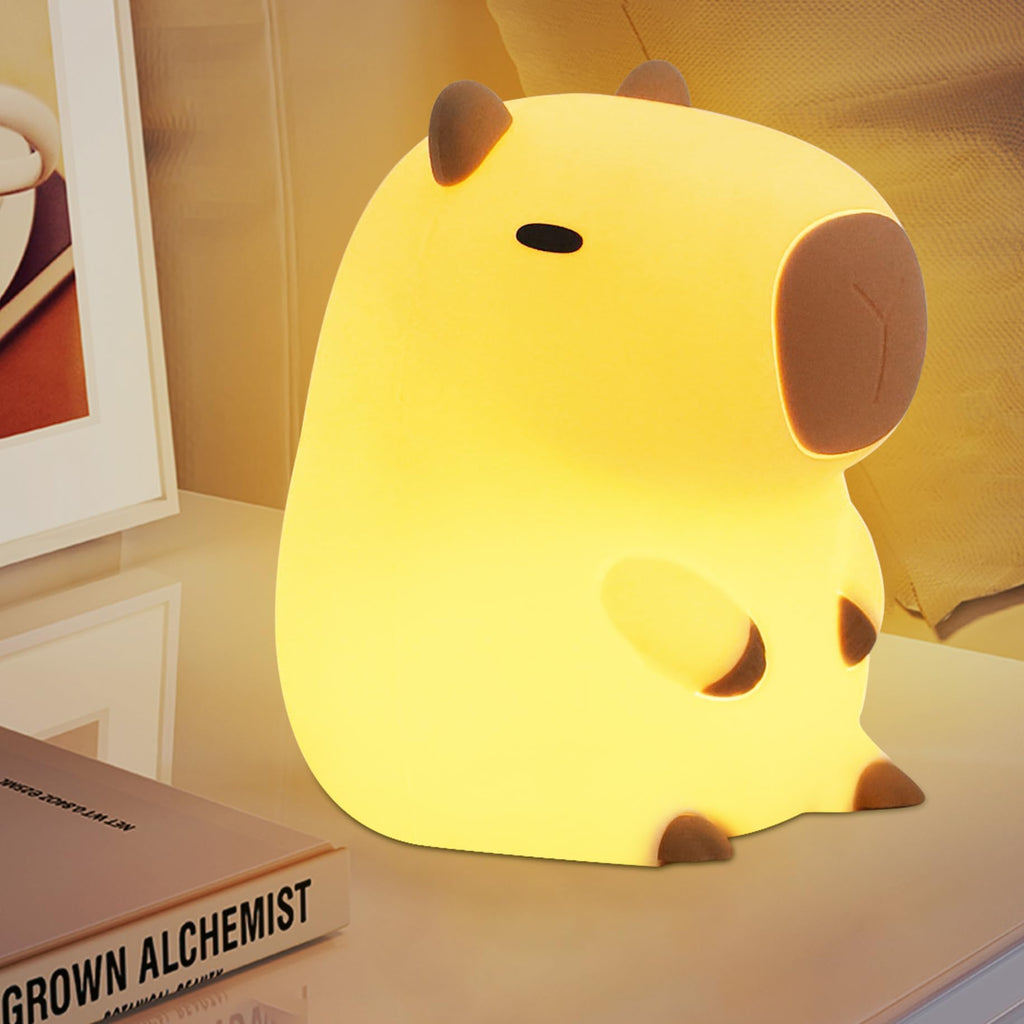 Capybara silicone night light for nursery and bedroom decor