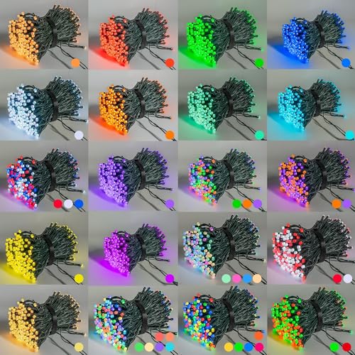 98-ft RGB color-changing outdoor string lights with app and remote control
