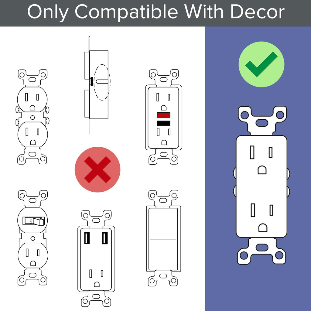 Outlet cover night light 2-pack with auto on/off sensor