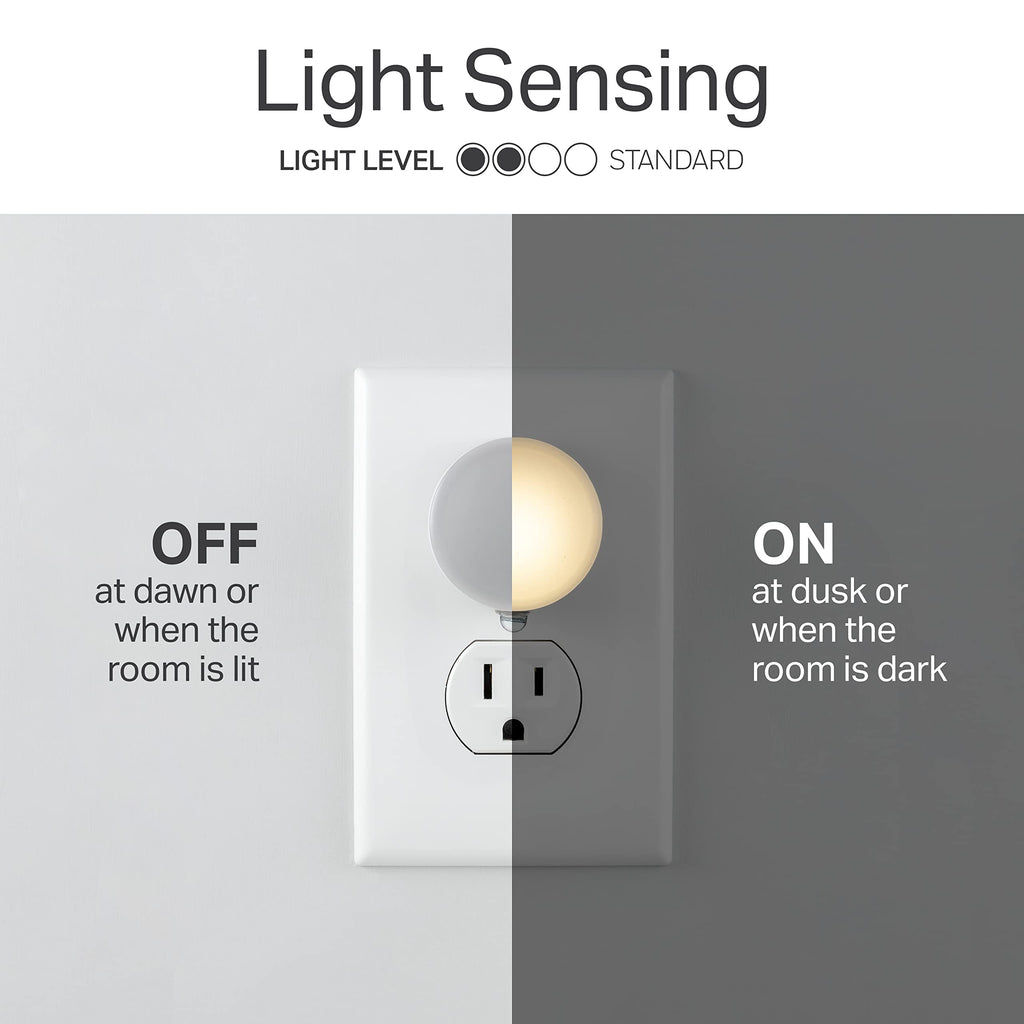 6-Pack LED Night Lights Plug In – Dusk to Dawn Sensor, Ambient Lighting, Auto On/Off for Bedroom & Bathroom