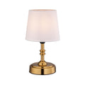 Cordless dimmable LED table lamp, 3-level brightness, brass finish