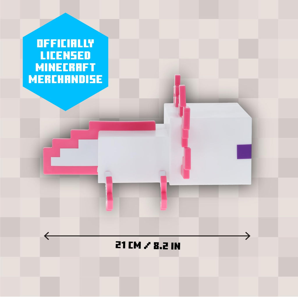 Gaming-themed axolotl night light with five color modes