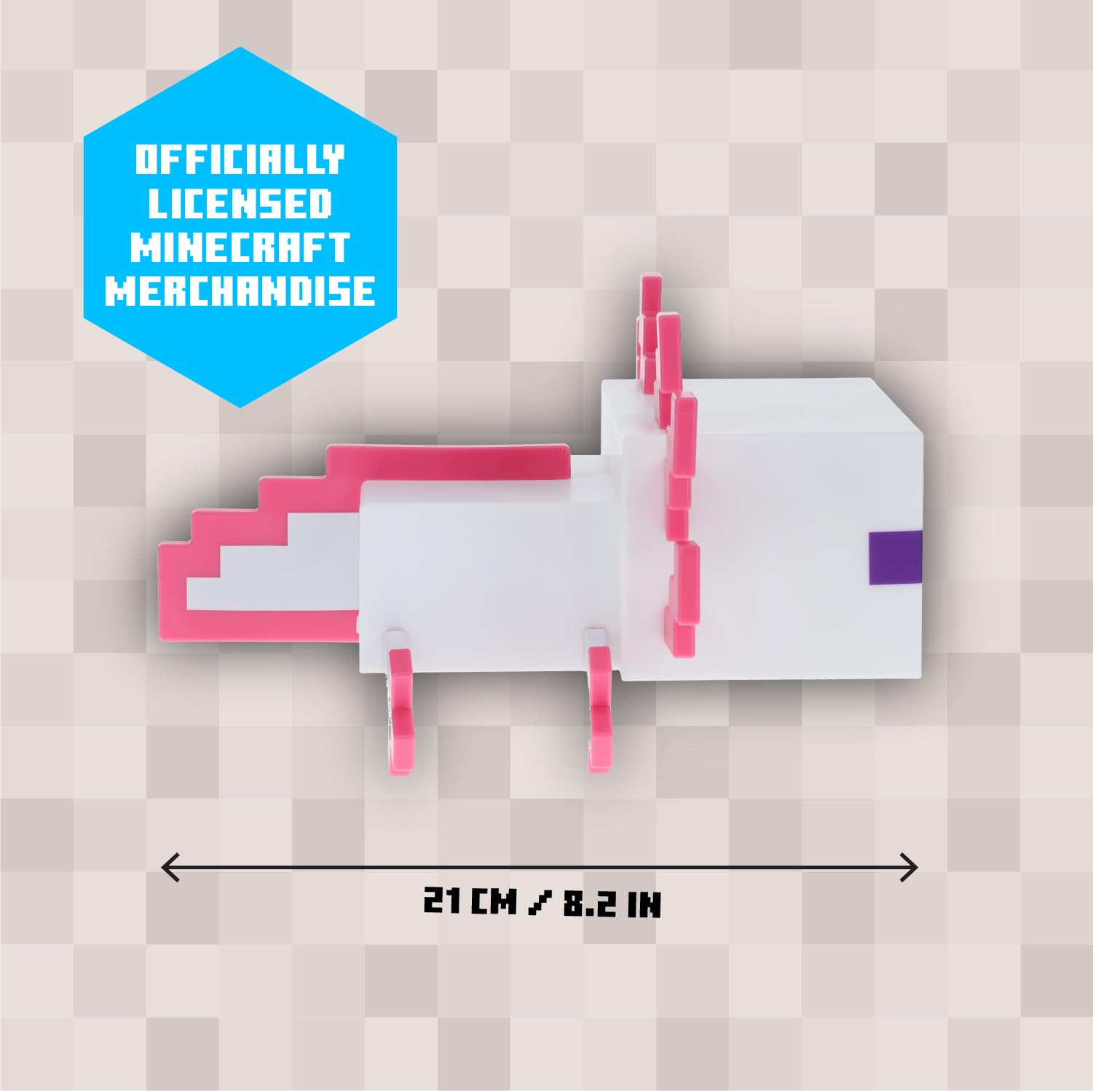 Gaming-themed axolotl night light with five color modes