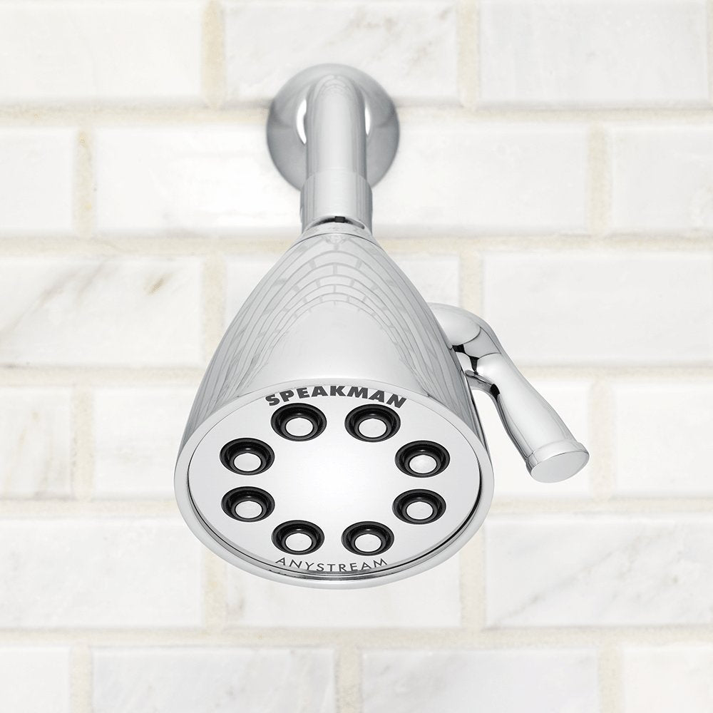 Speakman S-2251 High Pressure Shower Head – Anystream Adjustable, 2.5 GPM, Solid Brass Construction, Polished Chrome for Bathroom Replacement