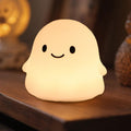 Squishy ghost night light for kids with timer, rechargeable