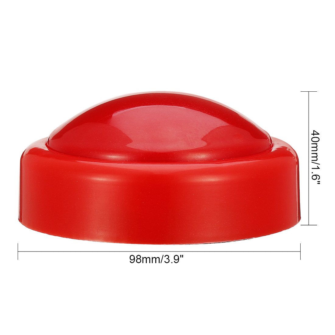 2-Pack LED Touch Sensor Tap Lights – Battery Powered, Red Color, 3.9" Stick-On for Closet Cabinet & Hallway