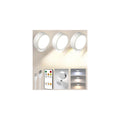 Rechargeable LED wall sconces, set of 3, cordless home decor