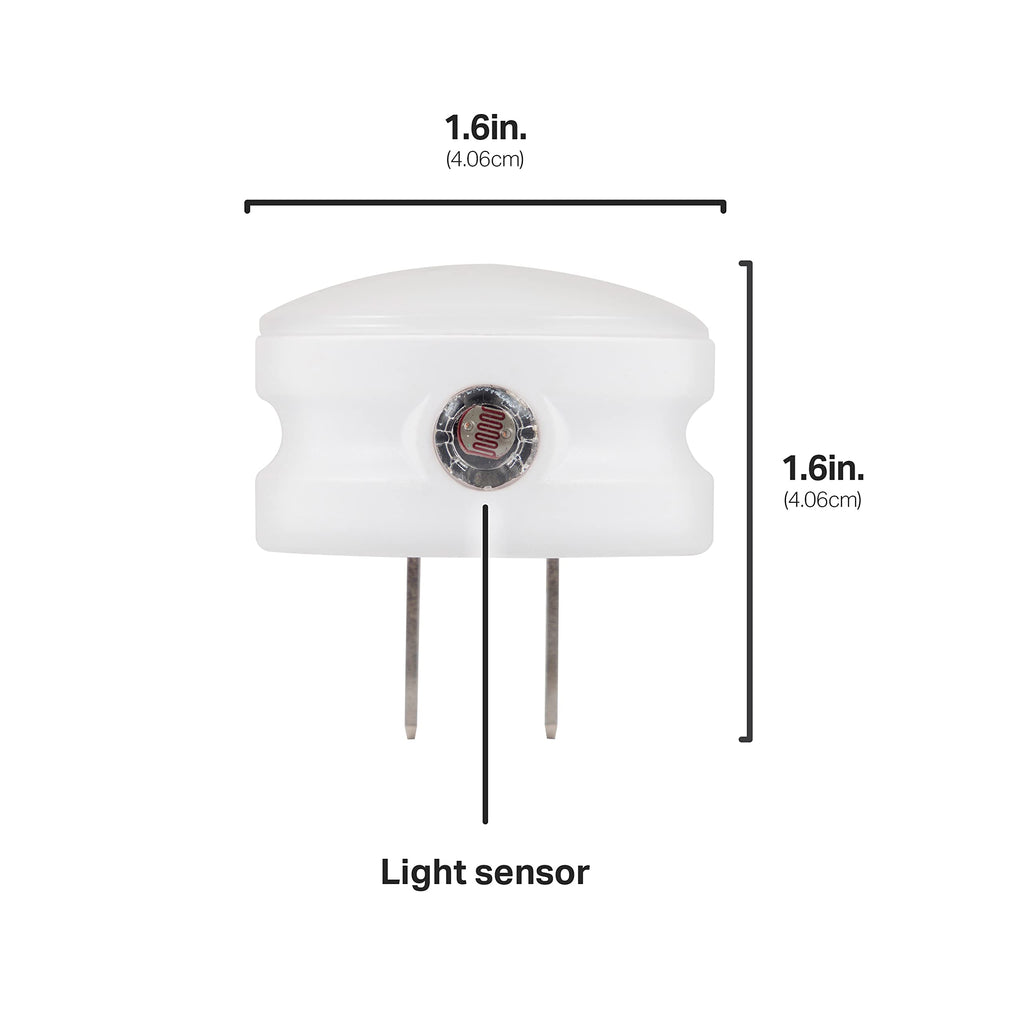 6-Pack LED Night Lights Plug In – Dusk to Dawn Sensor, Ambient Lighting, Auto On/Off for Bedroom & Bathroom