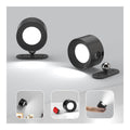 Set of 2 rechargeable LED wall sconces with 360-degree rotation for home decor